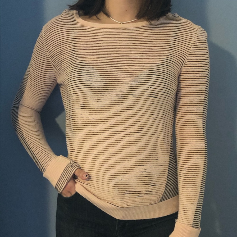Light pink striped long sleeve